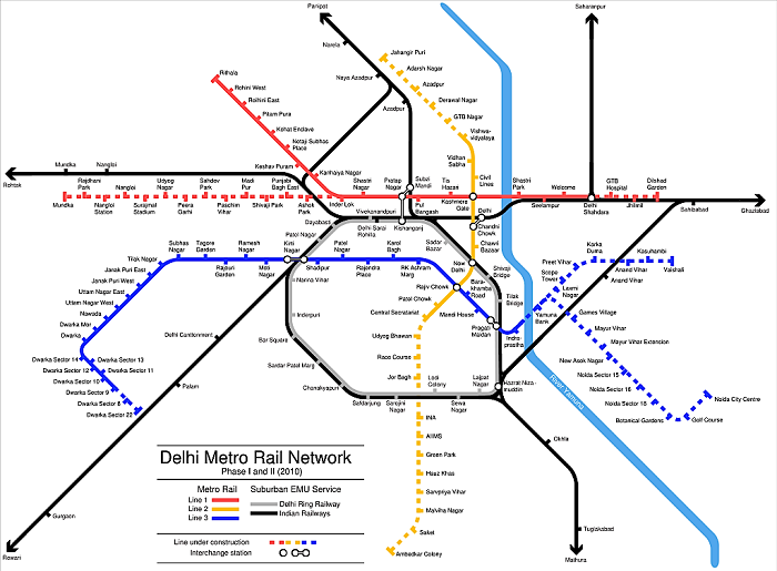 Delhi Transport Map