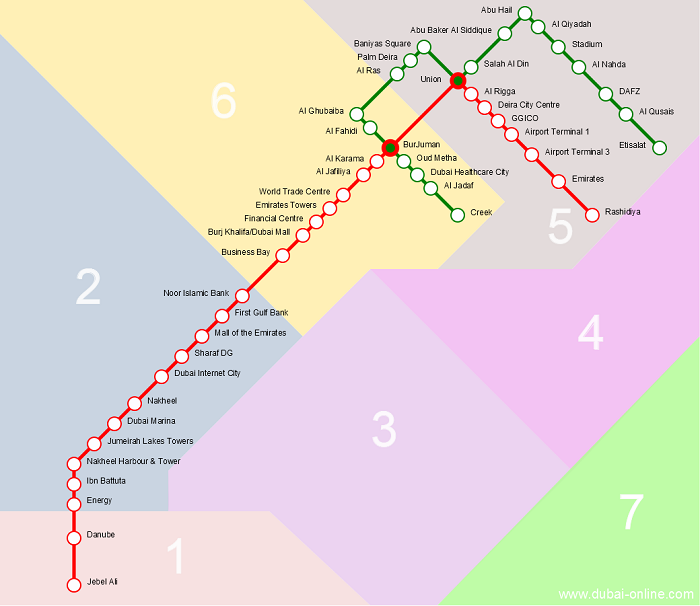 Dubai Metro Map