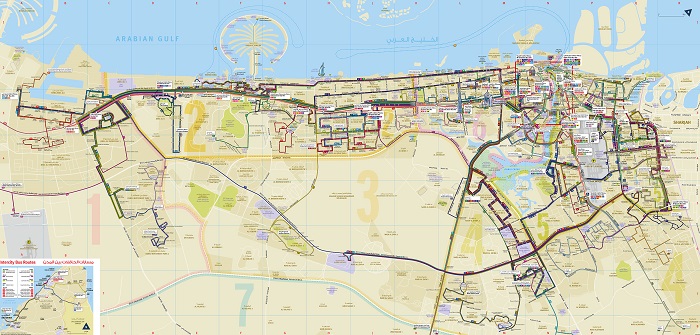 Dubai Transport Map