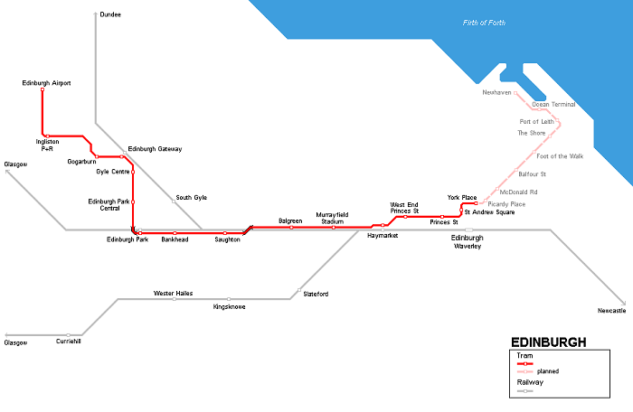 Edinburgh Metro Map