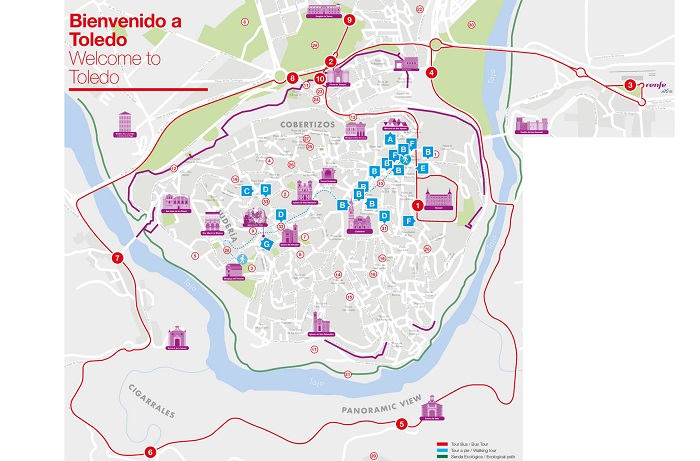 Madrid Express Toledo Bus Tour Map