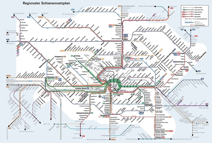 Frankfurt Transport Map