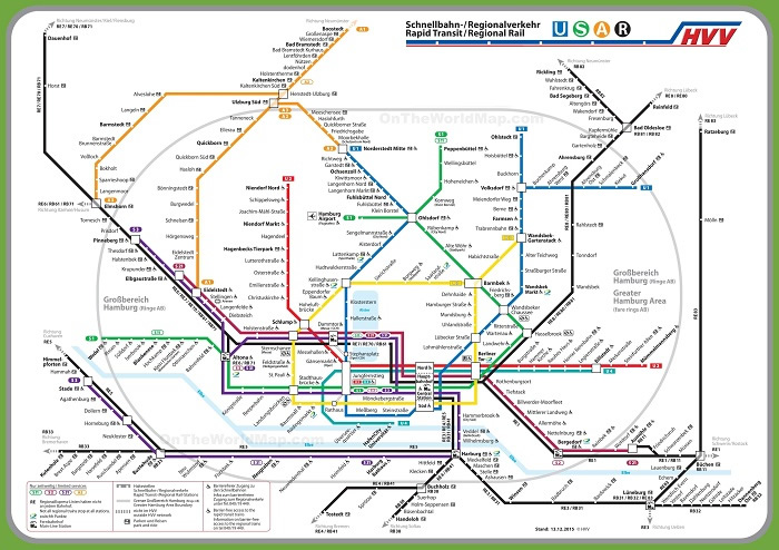 Hamburg Transport Map