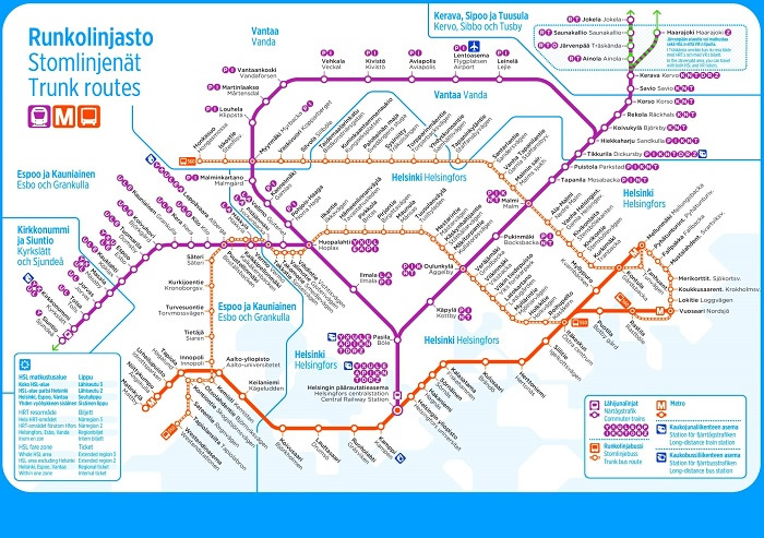 Helsinki Transport Map