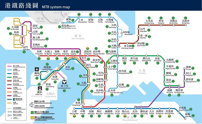 Hongkong Transport Map