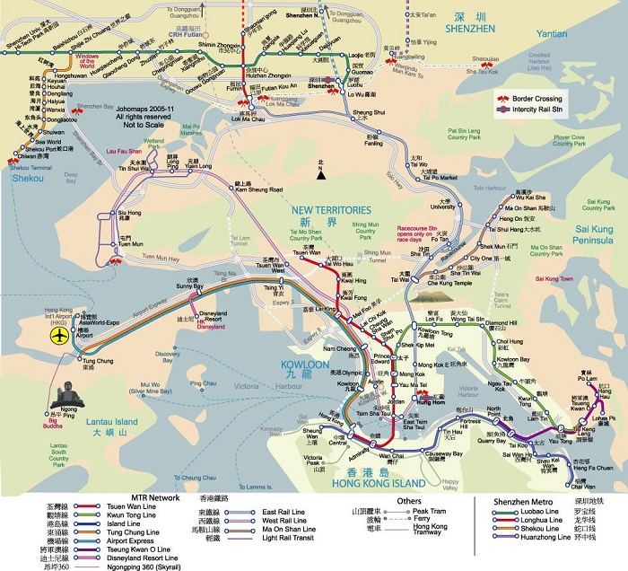 Hongkong Walking Tour Map