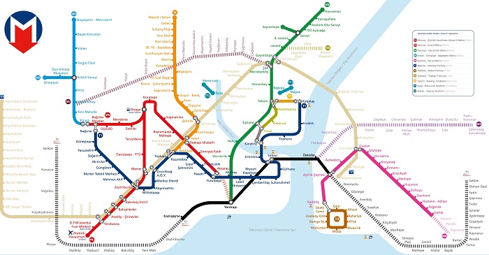 Istanbul Transport Map