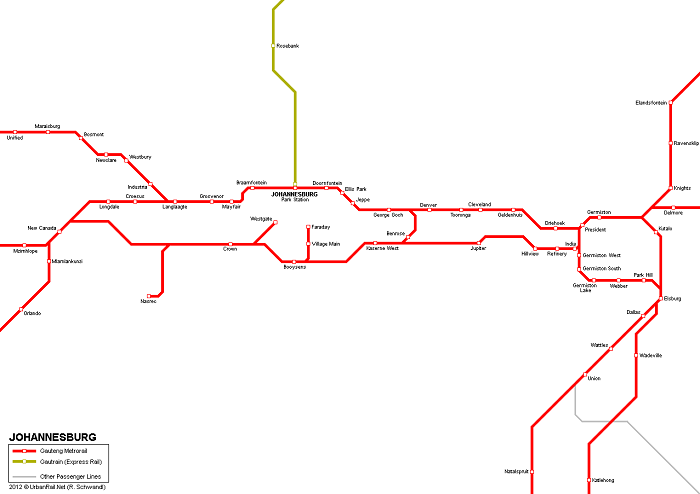 Johannesburg Metro Map