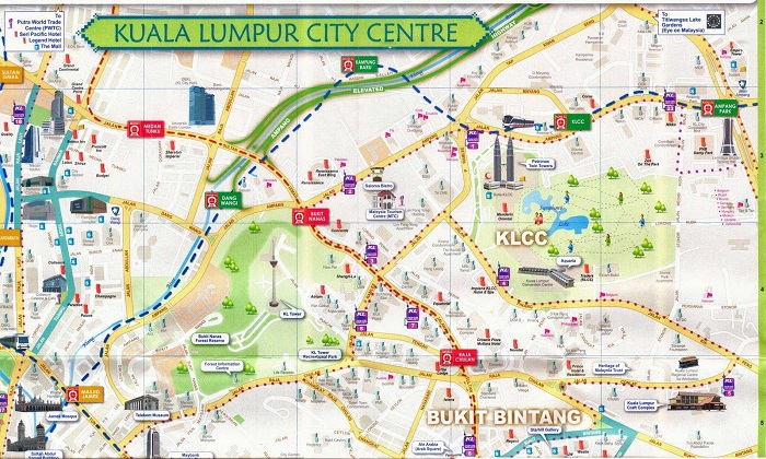 Kuala Lumpur Tourist Map