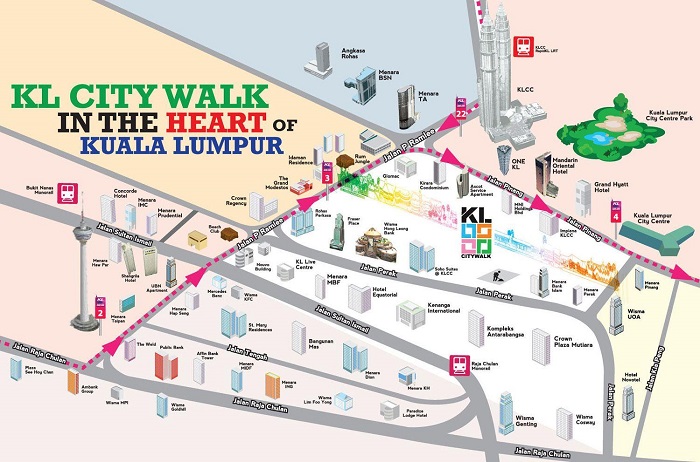 Kuala Lumpur Walking Tour Map