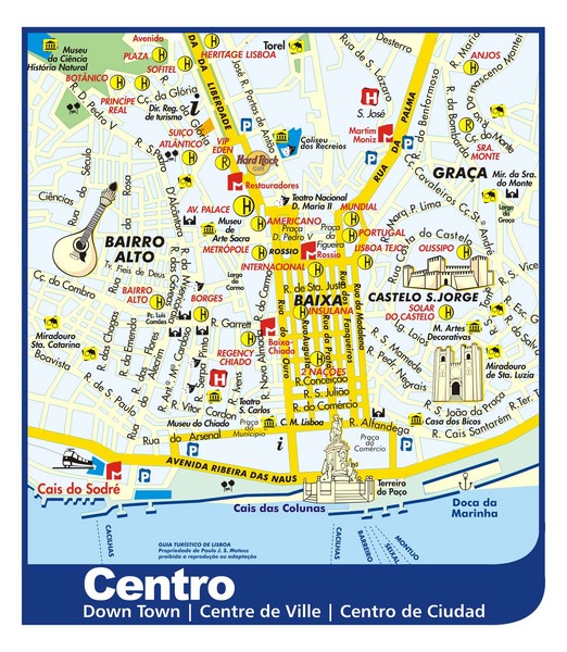 Lisbon Tourist Map