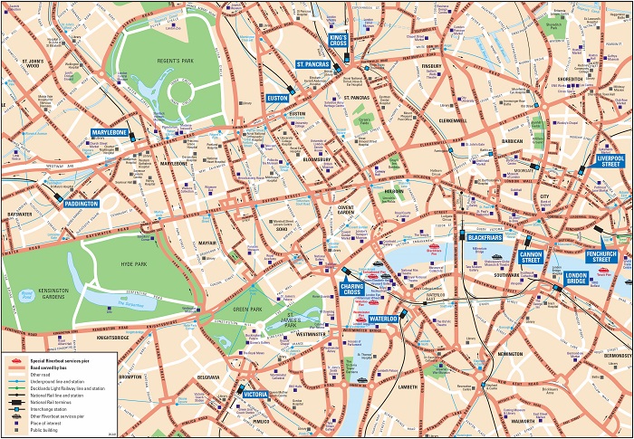 London Attractions Map FREE PDF Tourist City Tours Map London 2022
