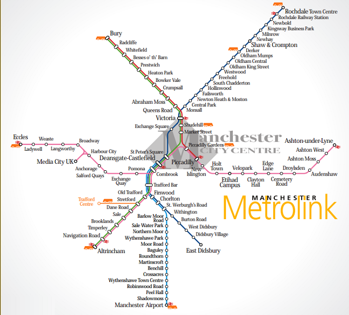 Manchester Metro Map