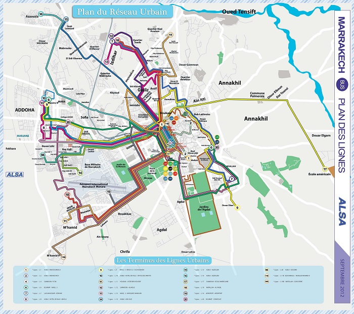 Marrakech Transport Map