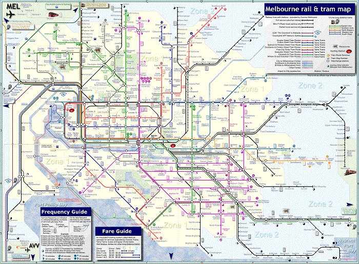 Melbourne Transport Map