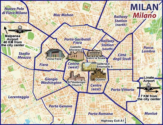 Milan Walking Tour Map