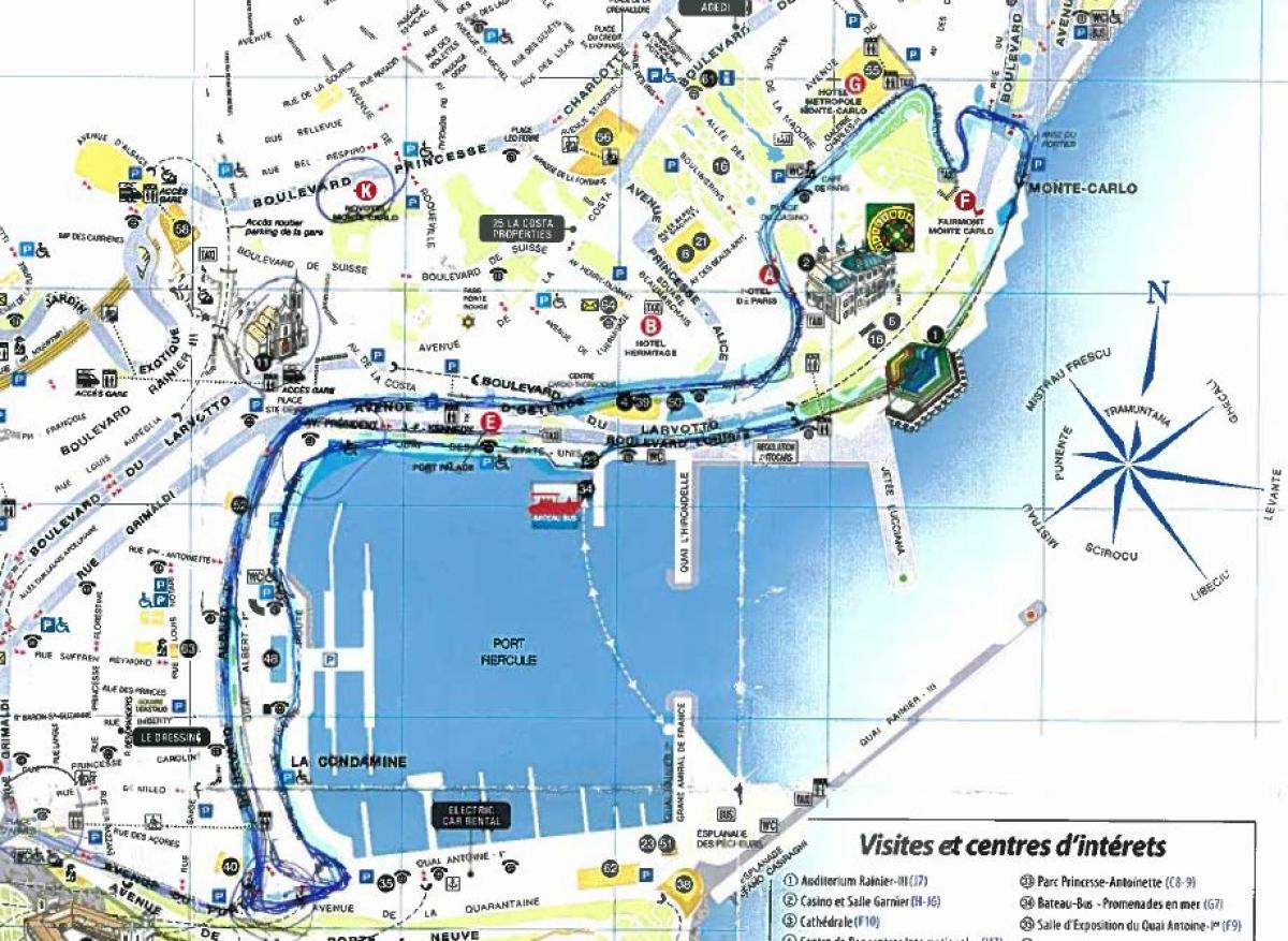 Monaco Map / Map Of Monaco By Phonebook Of The World Com / Facts on ...
