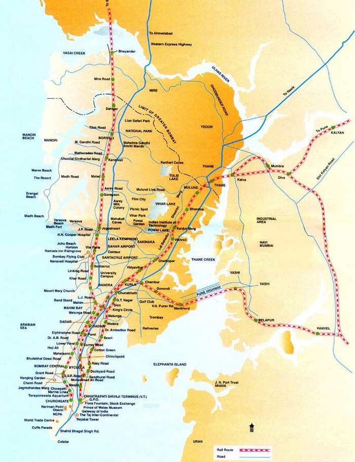 Mumbai Transport Map