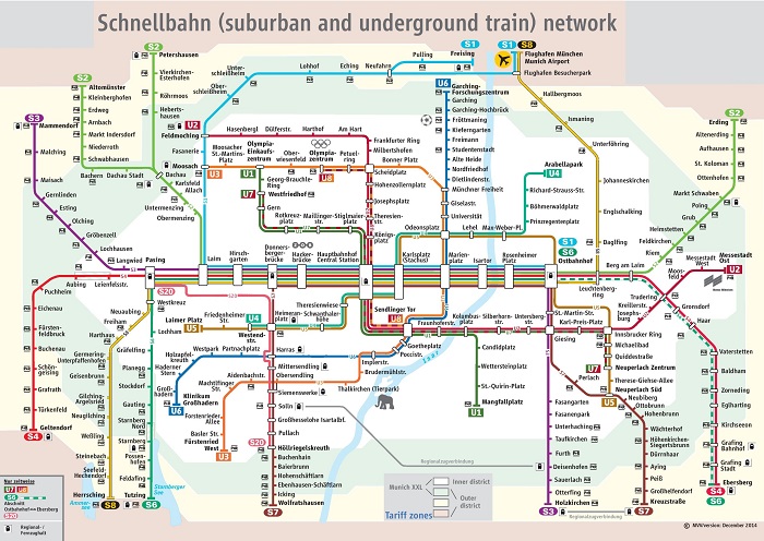 Munich Metro Map