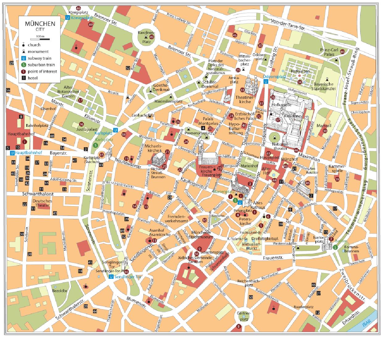 walking tour map of munich