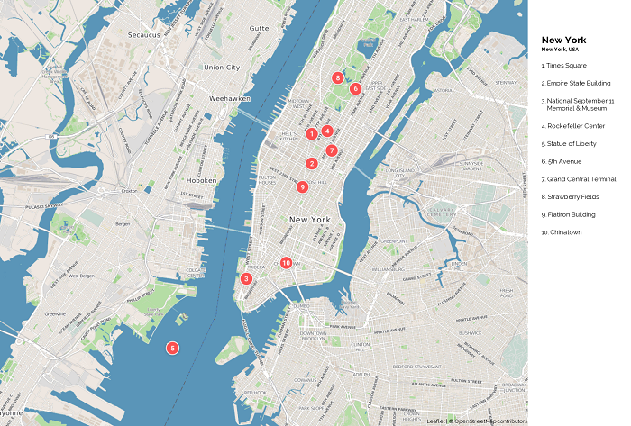 New York Tourist Map