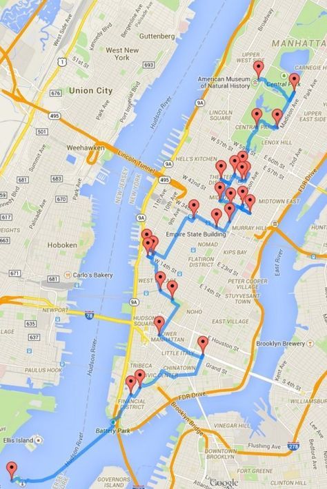 New York Walking Tour Map