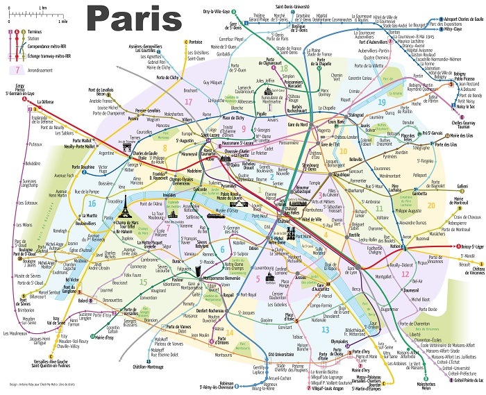 Paris Metro Map