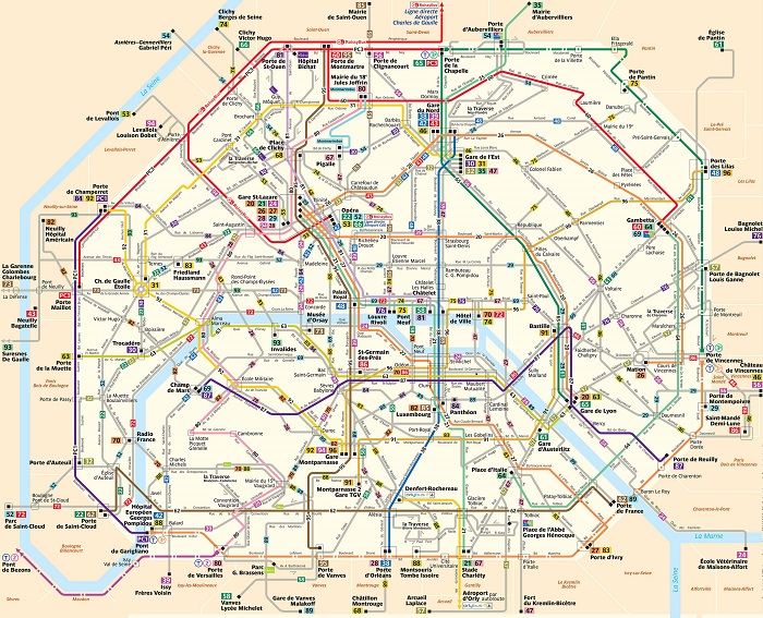Paris Transport Map