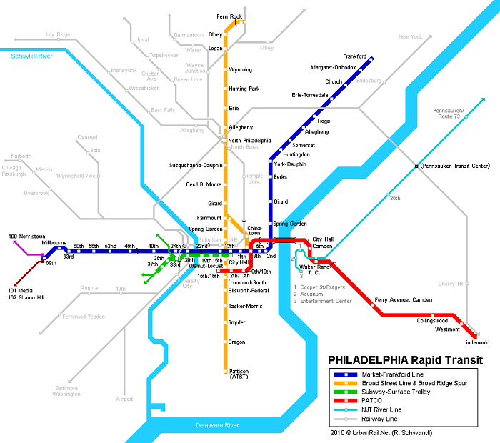 Philadelphia Metro Map