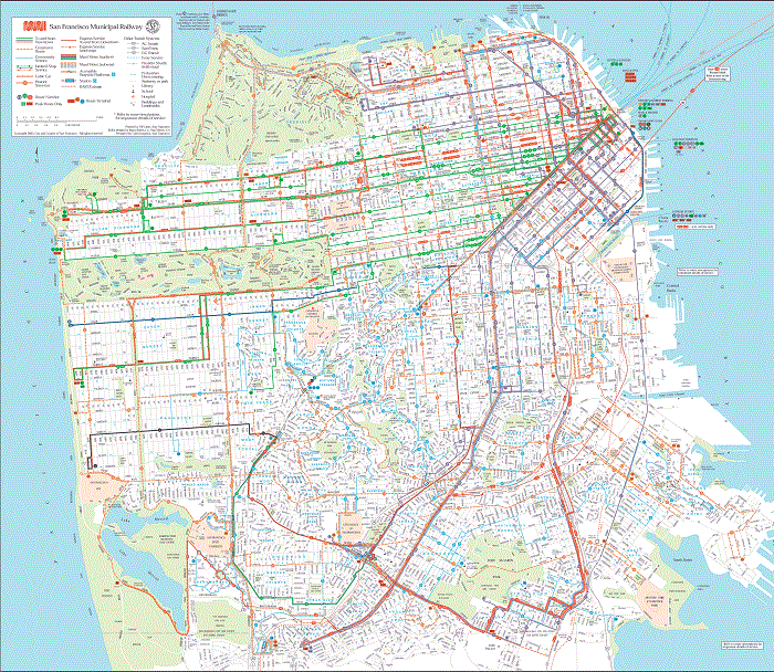 San Francisco Transport Map