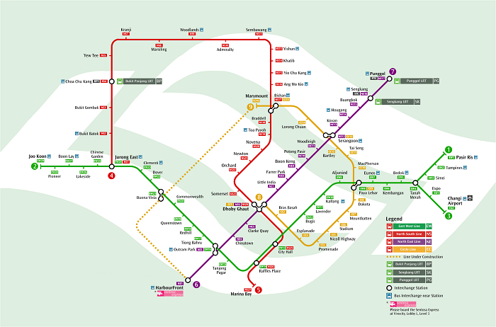 Singapore Metro Map