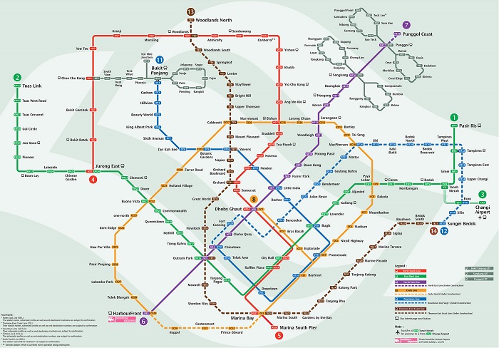 Singapore Transport Map