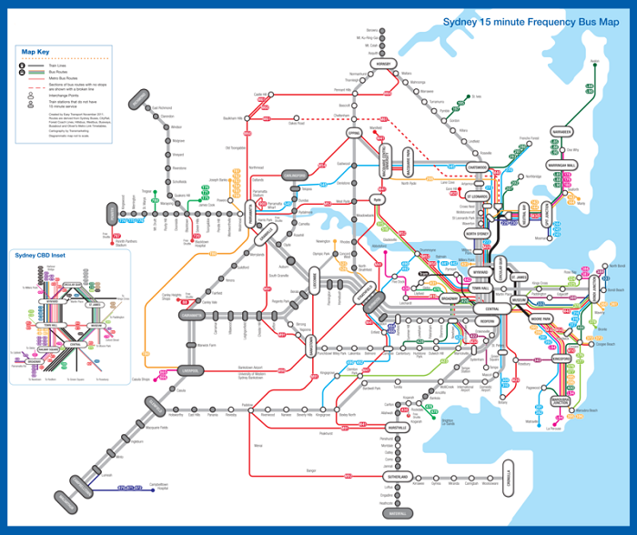 Sydney Transport Map