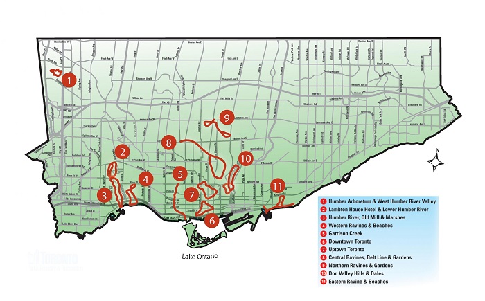 toronto tourist attractions map