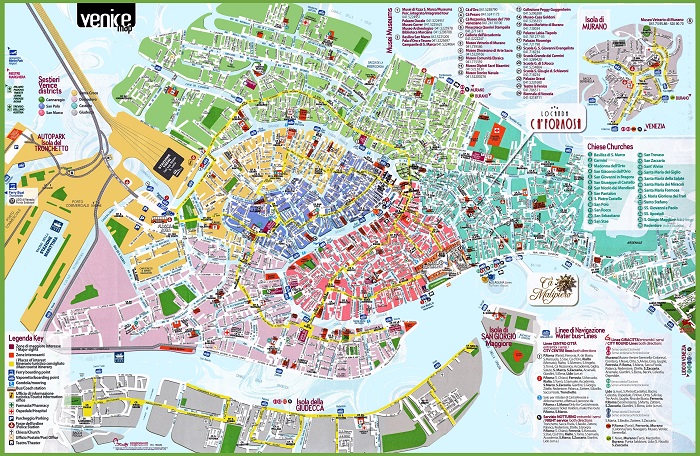 Venice Tourist Map