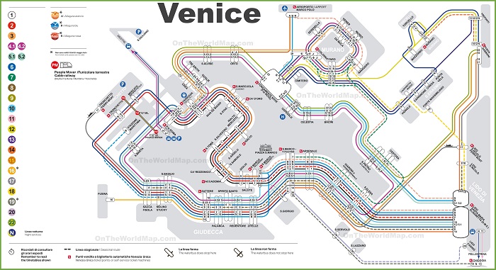 Venice Transport Map