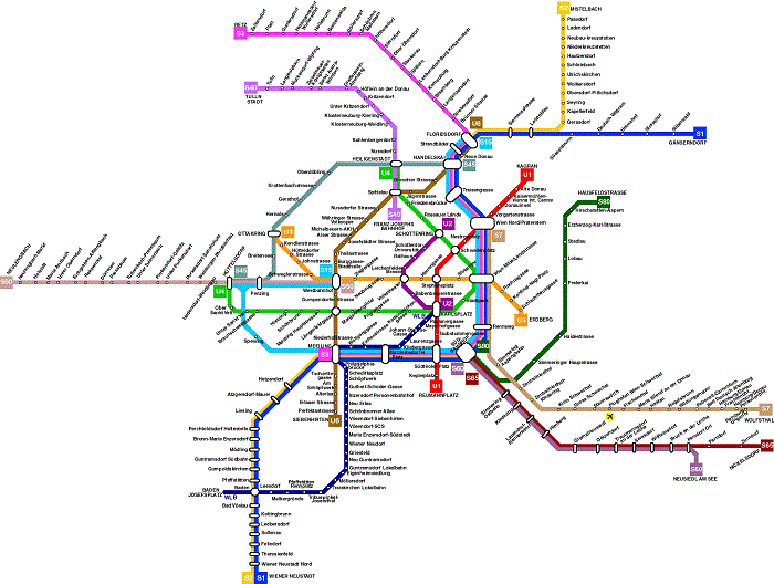 Viena S7 Trem Mapa Mapa De Viena S7 Trem Austria Images