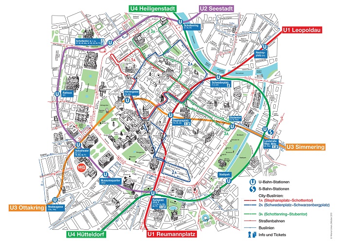 Vienna Tourist Map