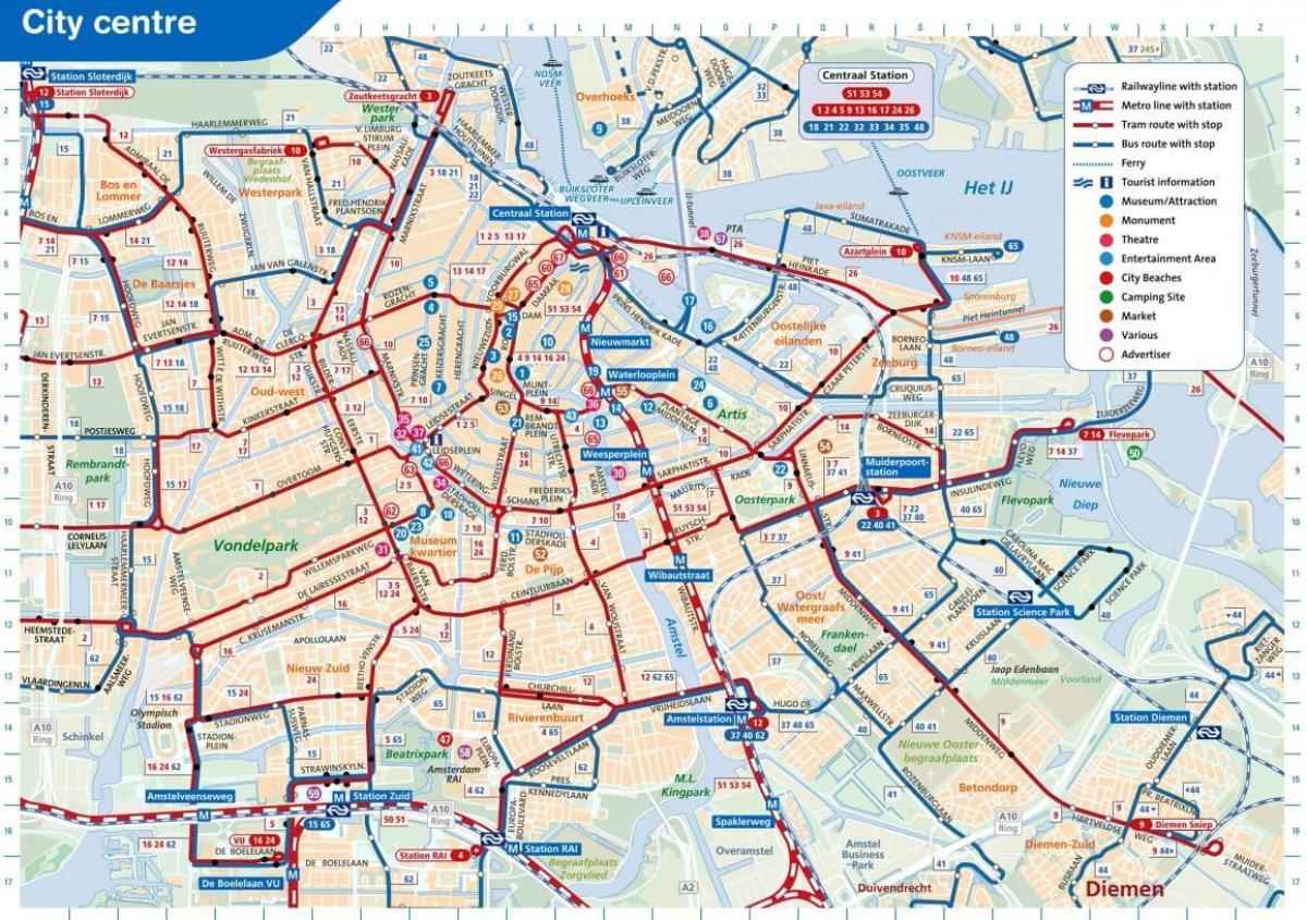 Amsterdam Hop On Hop Off Bus | Combo Deals | Bus Tour Route Map PDF 2020