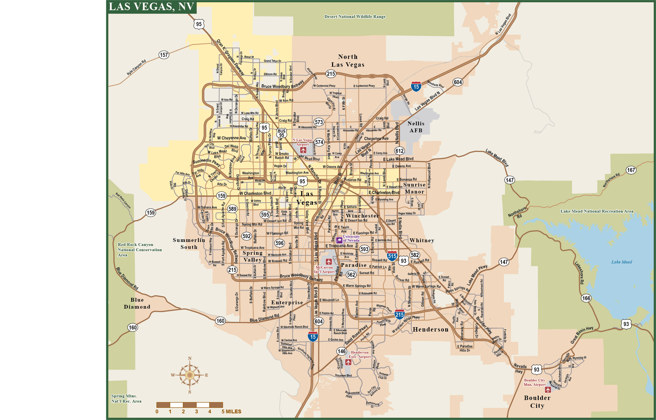 Las Vegas Attractions Map Pdf Free Printable Tourist Map Las