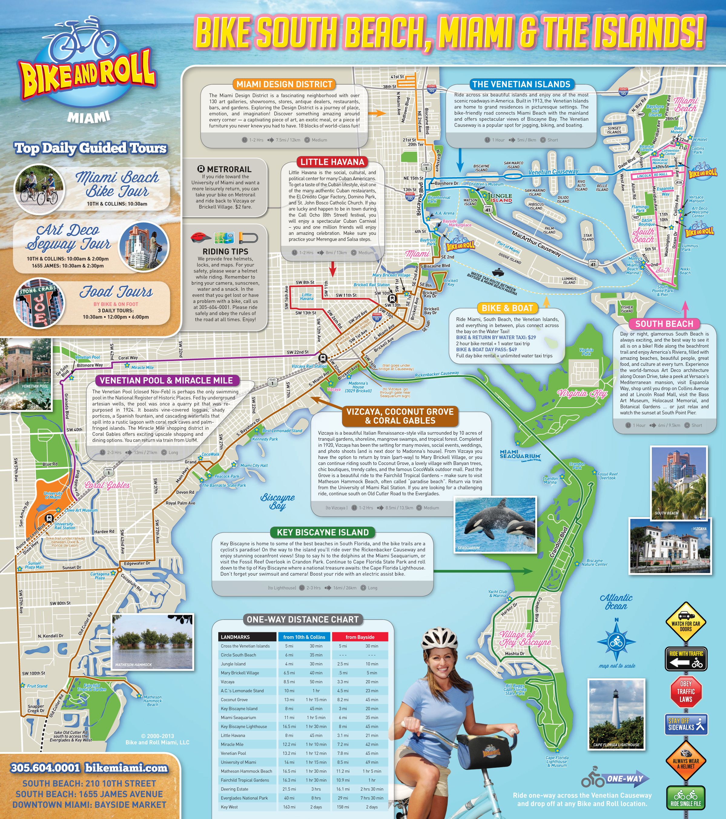 Miami Map Tourist Attractions Capitalsource Florida Attractions Map