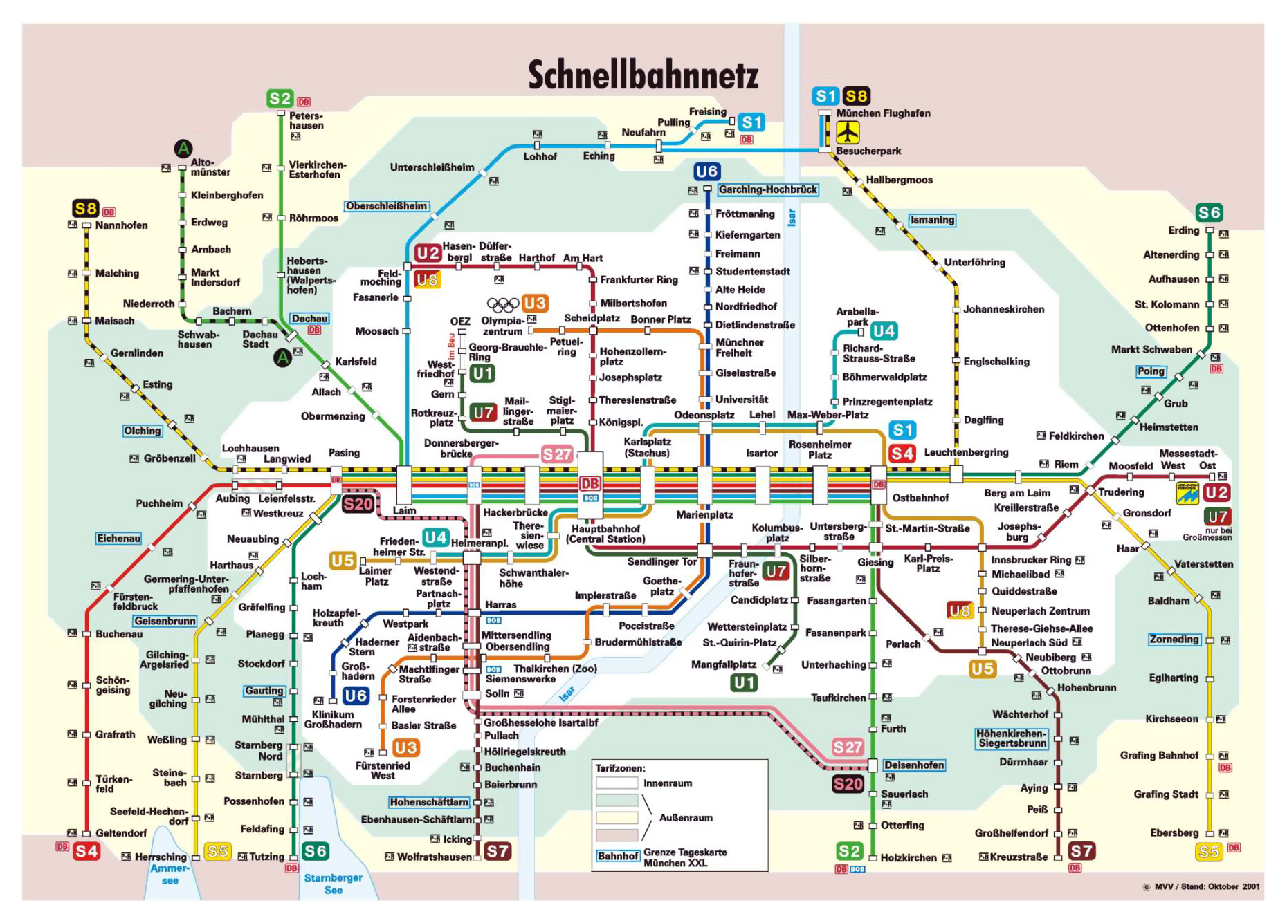 Munich Transport Map 