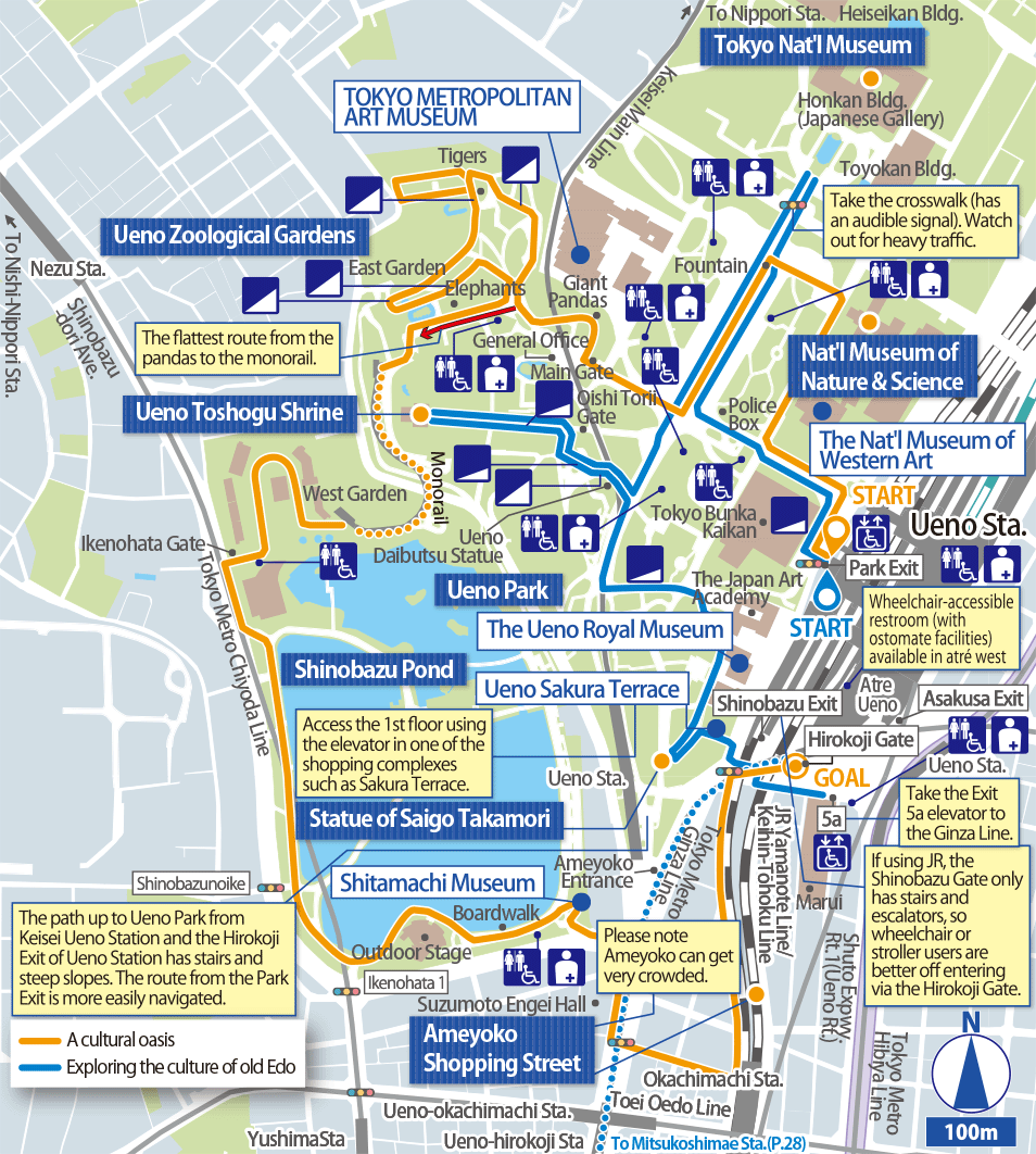 map of tourist attractions in tokyo