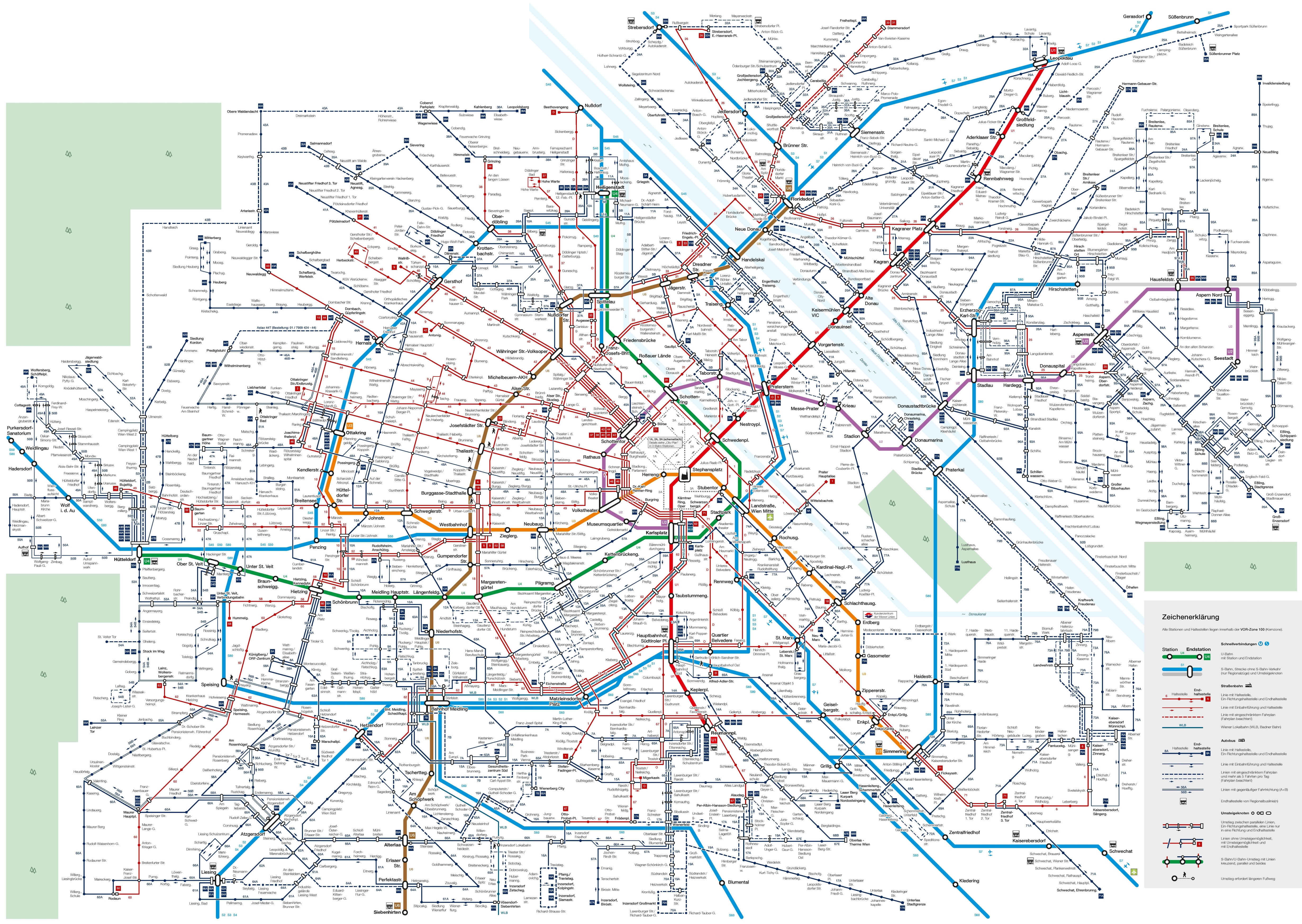 vienna bus tour map