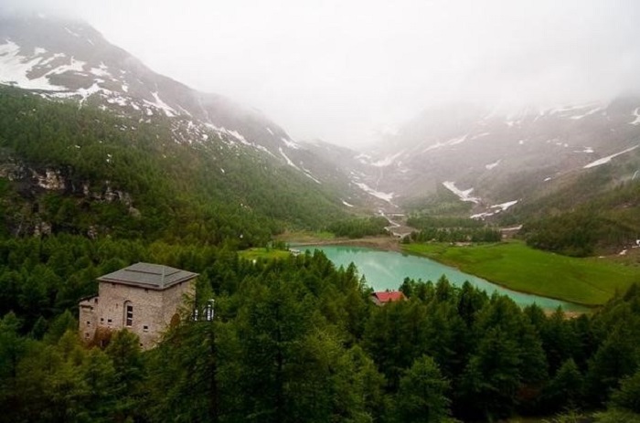 Swiss Alps Bernina Express rail tour from Milan
