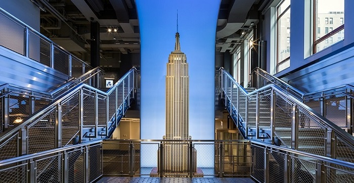 the Empire State Building observation deck