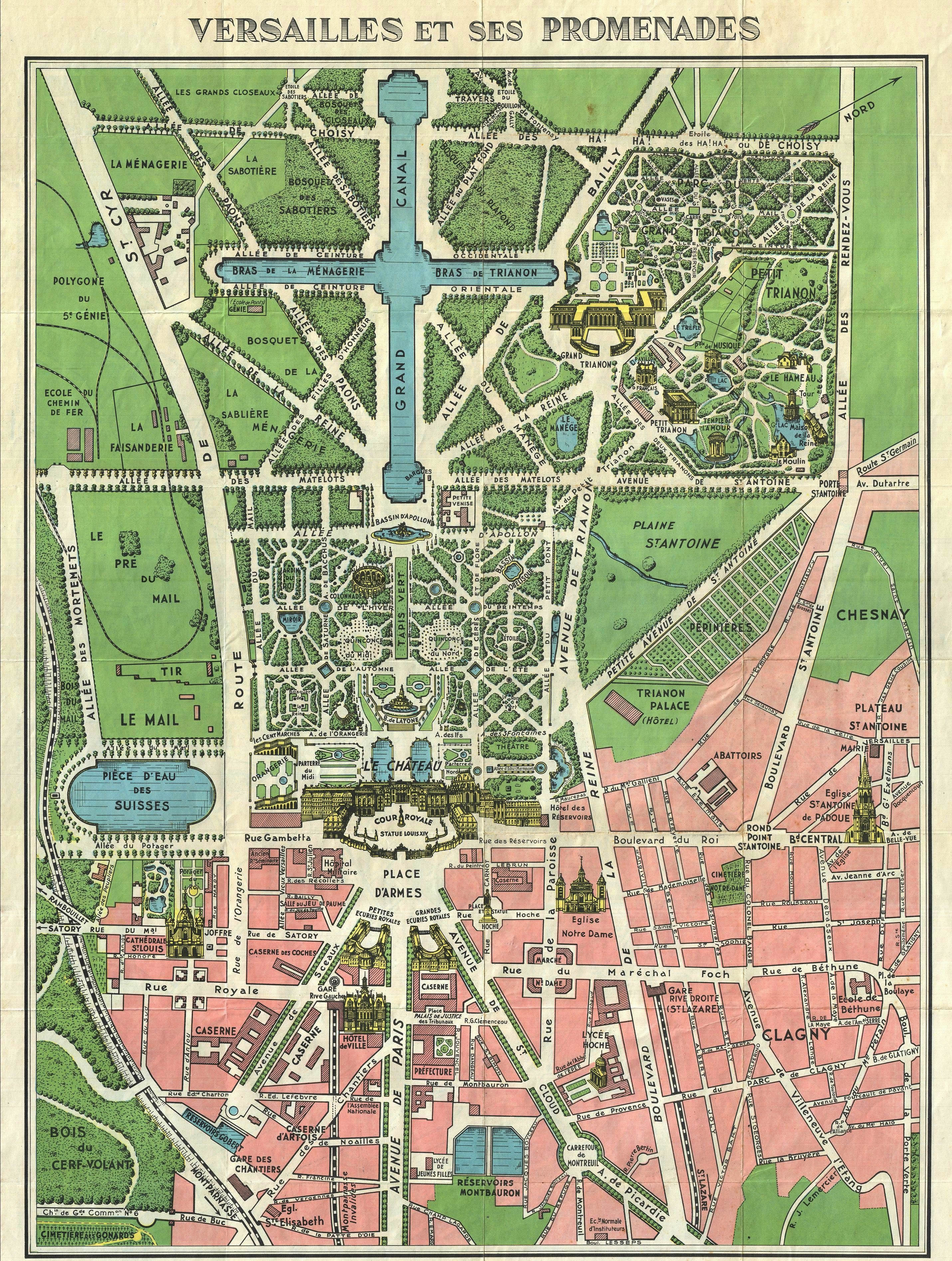Palace Of Versaillies Map Pdf Free Printable Maps Of