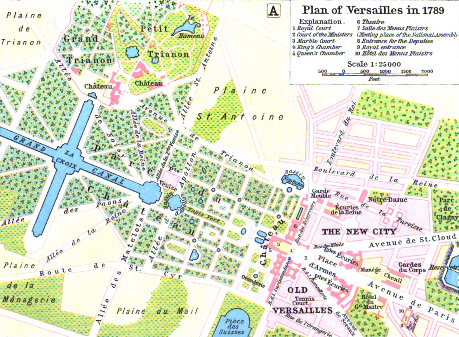 Palace Of Versaillies Map Pdf Free Printable Maps Of