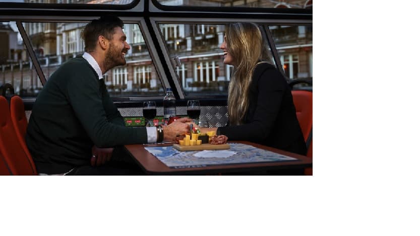 Amsterdam Evening Canal Cruise with 4-Course Dinner and Drinks Tickets