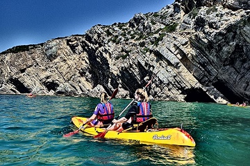 Kayaking Arrabida National park from Lisbon